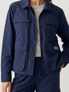 Halfdays Women’s Nan Field Jacket Size Small Navy Outdoor Utility Hiking NWOT
